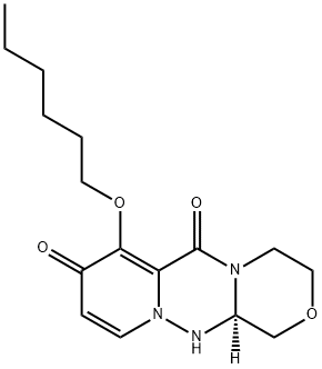 (12aR)-7-(hexiloxi)-3,4,12,12a-tetrahidro-1H-[1,4]Oxazino[3,4-c]pirido[2,1-f][1,2,4] triazin-6,8-dionă
