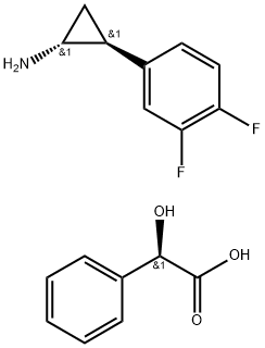 (1R,2S)-2-(3,4-difluorfenil)ciclopropanamină (2R)-hidroxi(fenil)etanoat