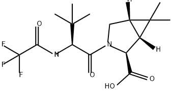 (1R,2S,5S)-3-((S)-3,3-dimetil-2-(2,2,2-trifluoracetamido)butanoil)-6,6-dimetil-3-azabiciclo[3.1.0]hexan -acid 2-carboxilic