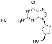 Clorhidrat de (1S–4R)-4-(2-amino-6-clor-9H-purin-9-il)-2-ciclopenten-1-metanol
