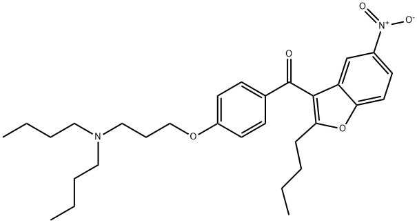 (2-butil-5-nitro-3-benzofuranil)[4-[3-(dibutilamino)propoxi]fenil]metanonă