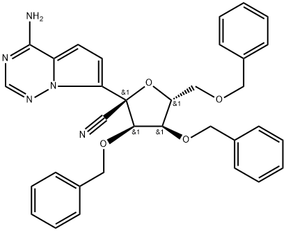 (2R,3R,4R,5R)-2-(4-aminopirolo[2,1-f][1,2,4]triazin-7-il)-3,4-bis(benziloxi)-5-(( benziloxi)metil)tetrahidrofuran-2-carbonitril