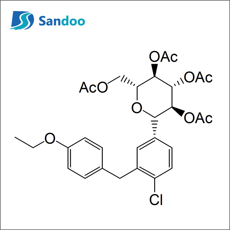 (2R,3R,4R,5S,6S)-2-(acetoximetil)-6-(4-clor-3-(4-etoxibenzil)fenil)tetrahidro-2H-piran-3,4,5-triacetat de triil