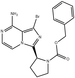 Ester fenilmetilic al acidului (2S)-2-(8-amino-1-bromoimidazo[1,5-a]pirazin-3-il)-1-pirolidincarboxilic