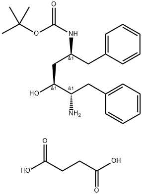 succinat de (2S,3S,5S)-5-tert-butiloxicarbonilamino-2-amino-3-hidroxi-1,6-difenilhexan