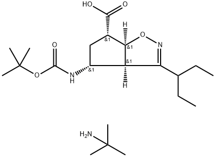 Acid (3aR,4R,6S,6aS)-4-(tert-butoxicarbonilaMino)-3-(pentan-3-il)-4,5,6,6a-tetrahidro-3aH-ciclopenta[d]izoxazol-6-carboxilic