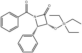 (3R,4S)-1-benzoil-4-fenil-3-[(trietilsilil)oxi]-2-azetidinonă