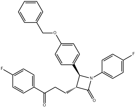 (3R,4S)-4-[4-(Benziloxi)fenil]-1-(4-fluorfenil)-3-[3-(4-fluorofenil)-3-oxopropil]azetidin-2-onă