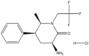 Clorhidrat de (3S,5S,6R)-3-amino-6-metil-5-fenil-1-(2,2,2-trifluoretil)piperidin-2-onă