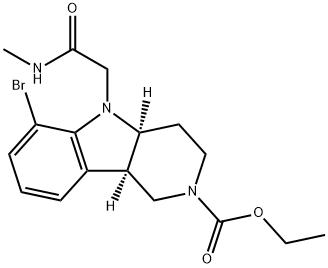 (4aS,9bR)-etil 6-brom-5-(2-(metilamino)-2-oxoetil)-3,4,4a,5-tetrahidro-1H-pirido[4,3-b]indol-2(9bH) )-carboxilat