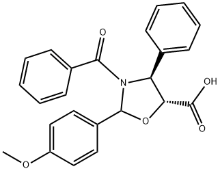 Acid (4S,5R)-3-benzoil-2-(4-metoxifenil)-4-fenil-5-oxazolidincarboxilic