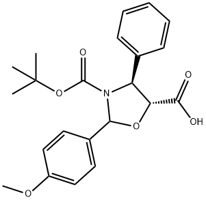 Acid (4S,5R)-3-tert-butoxicarboni-2-(4-anis)-4-fenil-5-oxazolidincarboxilic