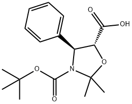 Acid (4S,5R)-3-(tert-butoxicarbonil)-2,2-dimetil-4-feniloxazolidin-5-carboxilic