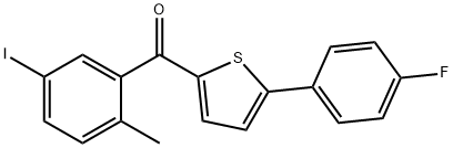 (5-(4-fluorfenil)tiofen-2-il)(5-iodo-2-metilfenil)metanonă