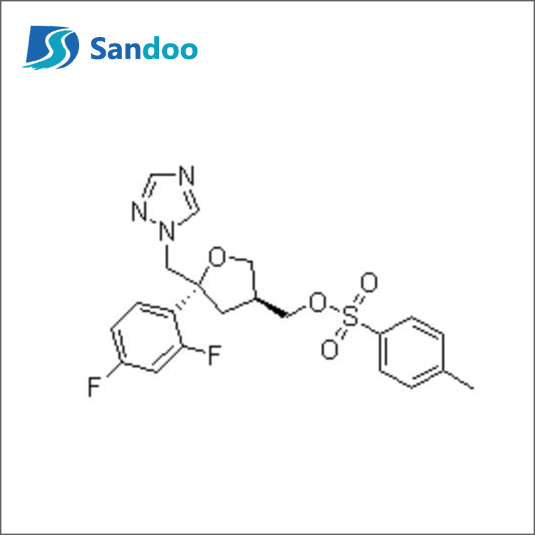 Ester 5-(2,4-difluorfenil)-5-(1H-1,2,4-triazol-1-il)metiltetrahidrofuran-3-ilmetilic al acidului (5R-Cis)-toluen-4-sulfonic