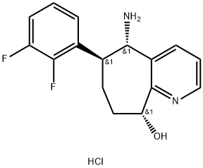 (5S,6S,9R)-5-amino-6-(2,3-difluorfenil)-6,7,8,9-tetrahidro-5H-ciclohepta[b]piridin-9-ol:diclorhidrat