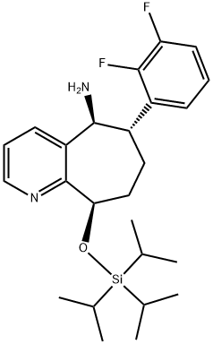 (5S,6S,9R)-6-(2,3-difluorfenil)-9-((triizopropilsilil)oxi)-6,7,8,9-tetrahidro-5H-ciclohepta[b]piridin-5-amină