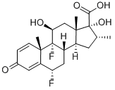 Acid (6a,11b,16a,17a)-6,9-difluor-11,17-dihidroxi-16-metil-3-oxoandrosta-1,4-dien-17-carboxilic