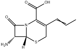 Acid (6R,7R)-7-amino-8-oxo-3-(1-propenil)-5-tia-1-azabiciclo[4.2.0]oct-2-en-2-carboxilic