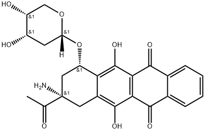 (7S-cis)-9-Acetil-9-amino-7-[(2-deoxi-alfa-D-eritro-pentopiranosil)oxi]-7,8,9,10-tetrahidro-6,11-dihidroxi-5 ,12-naftacendionă