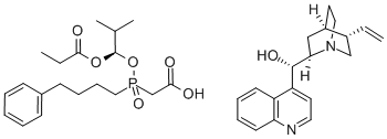 (8a,9R)-Cinchonan-9-ol mono[[(S)-[(1R)-2-metil-1-(1-oxopropoxi)propoxi](4-fenilbutil)fosfinil]acetat]