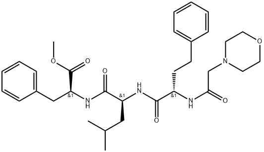 (alfaS)-alfa-[[2-(4-morfolinil)acetil]amino]benzenbutanoil-L-leucil-L-fenilalanina ester metilic