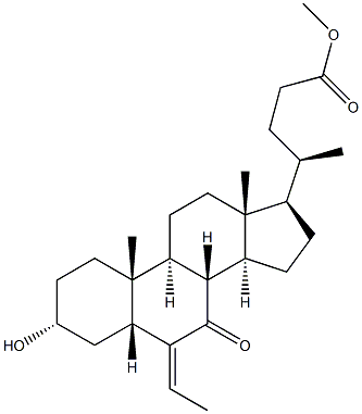 Ester metilic al acidului (E/Z)-3α-hidroxi-6-etiliden-7-ceto-5β-colan-24-oic