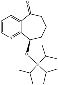 Clorhidrat de (R)-9-((triizopropilsilil)oxi)-6,7,8,9-tetrahidro-5H-ciclohepta[b]piridin-5-onă