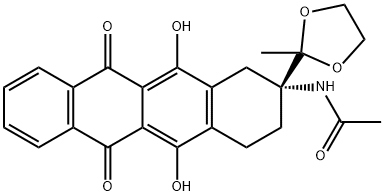 (R)-N-(5,12-dihidroxi-2-(2-metil-1,3-dioxolan-2-il)-6,11-dioxo-1,2,3,4,6,11-hexahidrotetracen -2-il)acetamidă
