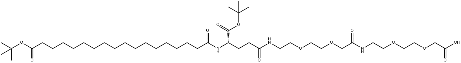 Acid (S)-22-(tert-butoxicarbonil)-10,19,24-trioxo-3,6,12,15-tetraoxa-9,18,23-triazahentetracontan-1,41-dioic