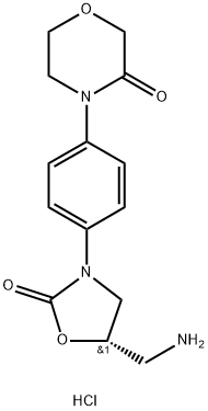 (S)-4-(4-(5-(Aminometil)-2-oxooxazolidin-3-il)fenil)morfolin-3-onă.HCI