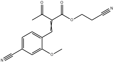 2-(4-ciano-2-metoxibenziliden)-3-oxobutanoat de (Z)-2-cianoetil