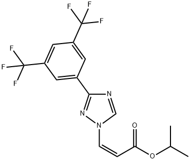 3-(3-(3,5-bis(trifluormetil)fenil)-1 H-1,2,4-triazol-1-il)acrilat de (Z)-izopropil