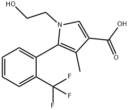 Acid 1-(2-hidroxietil)-4-metil-5-(2-(trifluormetil)fenil)-1H-pirol-3-carboxilic