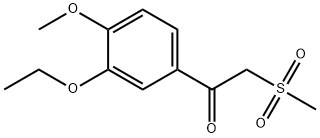 1-(3-etoxi-4-metoxifenil)-2-(metilsulfonil)etanonă