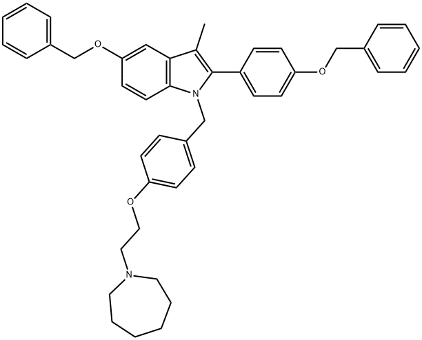 1-(4-(2-(azepan-1-il)etoxi)benzil)-5-(benziloxi)-2-(4-(benziloxi)fenil)-3-metil-1 H-indol