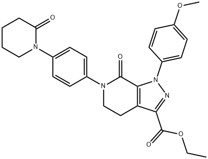 1-(4-metoxifenil)-7-oxo-6-[4-(2-oxopiperidin-1-il)fenil]-4,5,6,7-tetrahidro-1 H-pirazolo[3,4-c]piridină Ester etilic al acidului -3-carboxilic