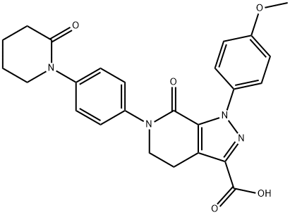 1-(4-metoxifenil)-7-oxo-6-(4-(2-oxopiperidin-1-il)fenil)-4,5,6,7-tetrahidro-1 H-pirazolo[3,4-c]piridină -acid 3-carboxilic