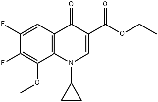 Ester etilic al acidului 1-ciclopropil-6,7-difluor-1,4-dihidro-8-metoxi-4-oxo-3-chinolincarboxilic