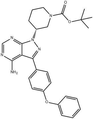 Acid 1-piperidincarboxilic, 3-[4-aMino-3-(4-fenoxifenil)-1H-pirazolo[3,4-d]piriMidin-1-il]-, 1,1-dimetiletil ester, (3R)