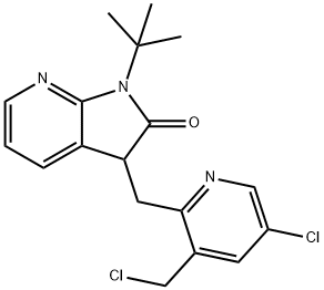 1-(tert-butil)-3-((5-clor-3-(clormetil)piridin-2-il)metil)-1,3-dihidro-2H-pirolo[2,3-b]piridin-2- unu