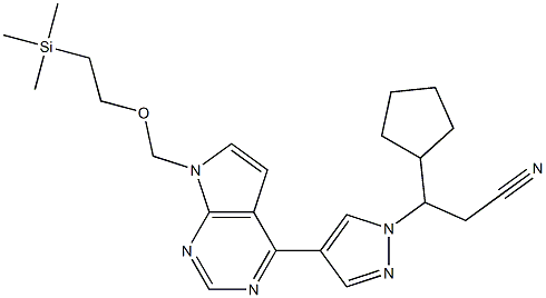 1H-pirazol-1-propanenitril, p-ciclopentil-4-[7-[[2-(trimetilsilil)etoxi]metil]-7H-pirolo[2,3-d]piriMidin-4-il]-