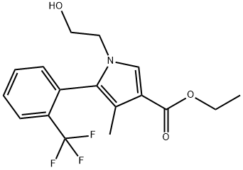 Ester etilic al acidului 1H-pirol-3-carboxilic, 1-(2-hidroxietil)-4-metil-5-[2-(trifluormetil)fenil]-