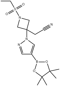 2-(1-(Etilsulfonil)-3-(4-(4,4,5,5-tetrametil-1,3,2-dioxaborolan-2-il)-1 H-pirazol-1-il)azetidin-3- il)acetonitril