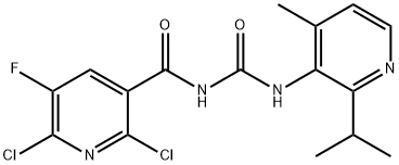 2,6-diclor-5-fluor-N-((2-izopropil-4-metilpiridin-3-il)carbamoil)nicotinamidă