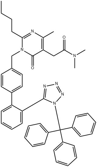 2-butil-1,6-dihidro-N,N,4-trimetil-6-oxo-1-[[2'-[1-(trifenilmetil)-1 H-tetrazol-5-il][1,1'- bifenil]-4-il]metil]-5-pirimidinacetamidă