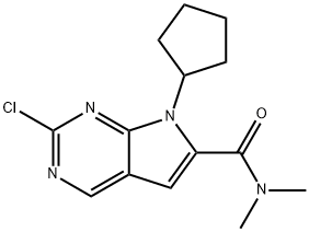2-Clor-7-ciclopentil-N,N-dimetil-H-pirolo[2,3-d]pirimidin-6-carboxamidă