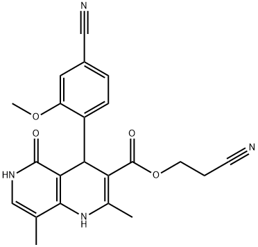 4-(4-ciano-2-metoxifenil)-2,8-dimetil-5-oxo-1,4,5,6-tetrahidro-1,6-naftiridin-3-carboxilat de 2-cianoetil