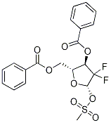 2-deoxi-2,2-difluor-D-ribofuranoză-3,5-dibenzoat-1-metansulfonat