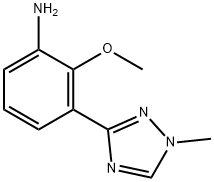 2-metoxi-3-(1-metil-1 H-1,2,4-triazol-3-il)anilină